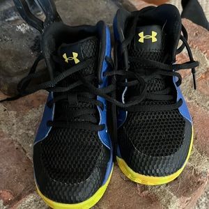 Under Armour high top sneaker.